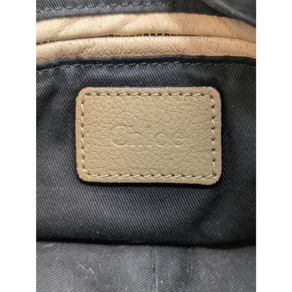 Chloe Calfskin Beige Neutral Leather Medium Paraty Shoulder Bag - Picture 14 of 16